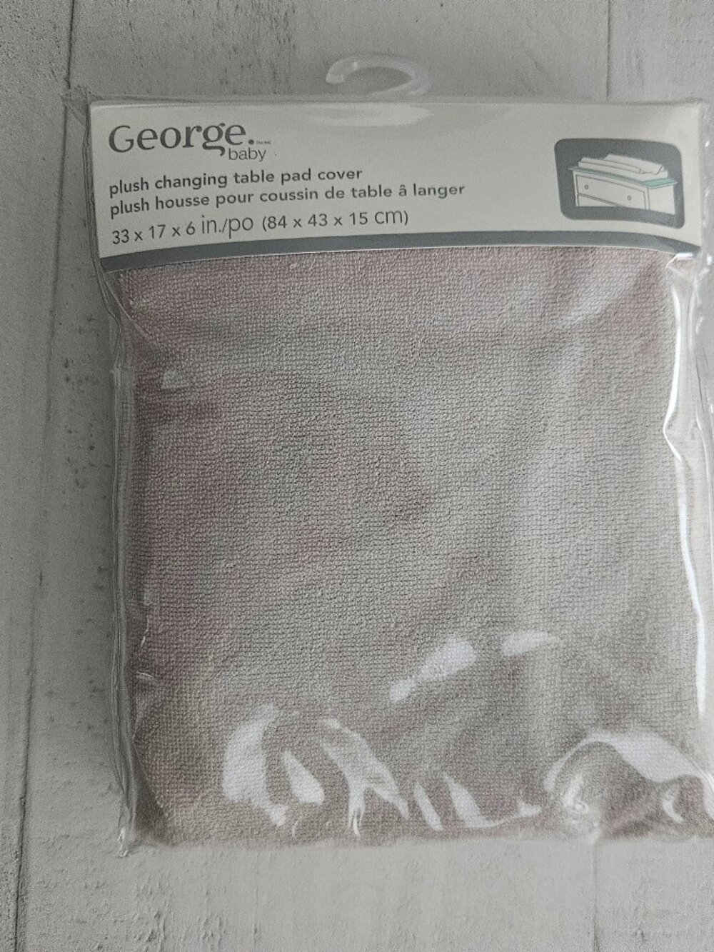 NWT-George changing table pad cover Taupe